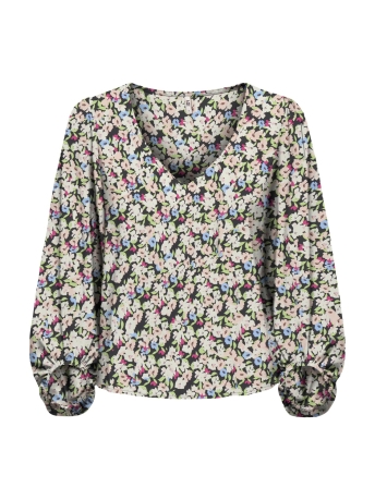Jacqueline de Yong Blouse JDYLIZZI 3/4 TOP WVN 15286402 Black/IMPATIENS