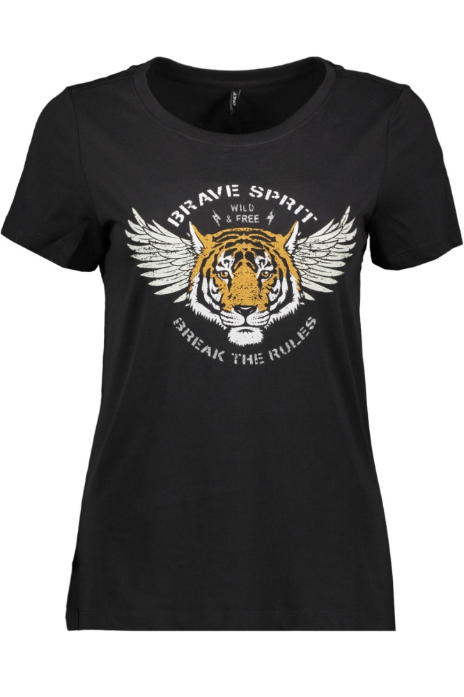 ONLFRAN O-NECK S/S TOP CS JRS 15307383 PHANTOM/BRAVE SPIR