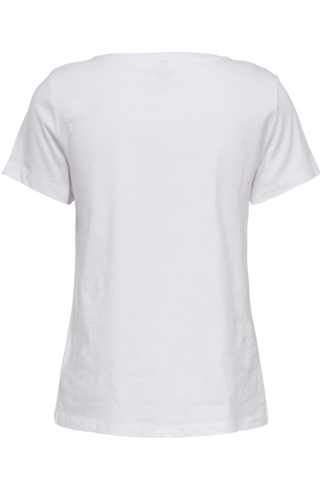 ONLFRAN O-NECK S/S TOP CS JRS 15307383 WHITE/ENDLESS
