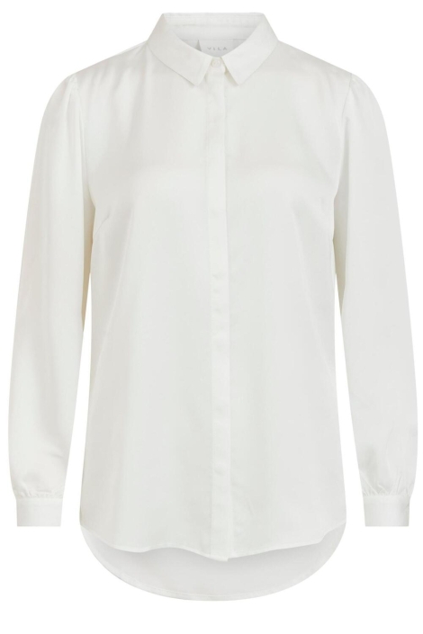Vila viellette satin l/s shirt/su - noos