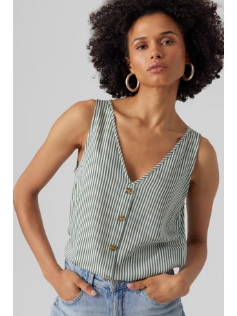 Vero Moda Top VMBUMPY SL TOP WVN NOOS 10286474 Snow White/Laurel Wreath
