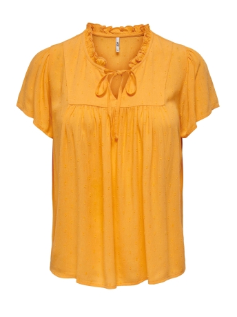 Jacqueline de Yong Blouse JDYLIMA LIFE S/S TOP WVN 15207809 Butterscotch
