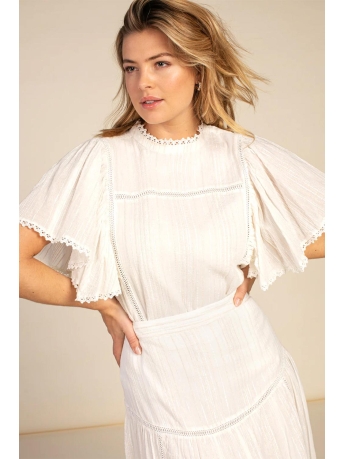 Aaiko Blouse CARESSA CO 535 114300 LES BLANCS