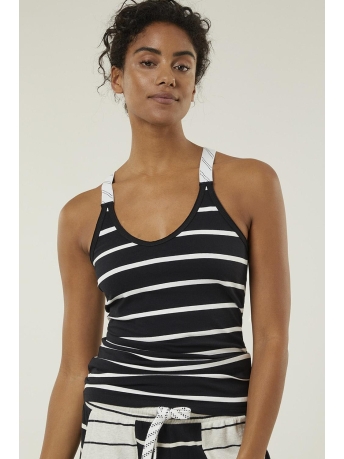 10 Days Top WRAPPER STRIPE 20 703 3201 3020 black/oat
