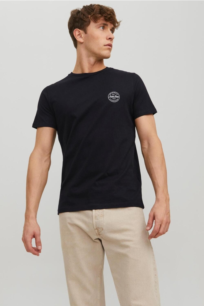 JJESHARK TEE SS CREW NECK NOOS 12205022 BLACK