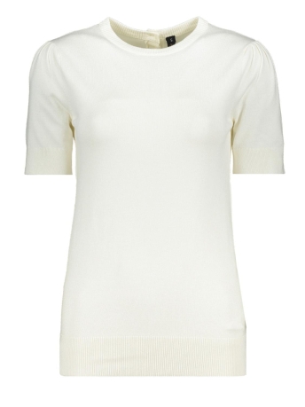 NED T-shirt QUINTY 24 1 2 SS FLAT KNIT 23S1 U106 28 01 ECRU