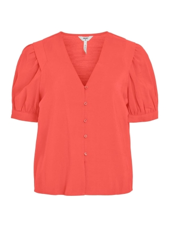 Object Blouse OBJSY 2/4 TOP 125 23041325 Hot Coral
