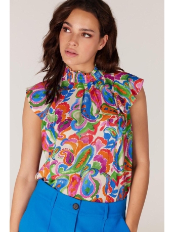 Juffrouw Jansen Top TEXAS S23 SLEEVELESS TOP 12 MULTICOLOR