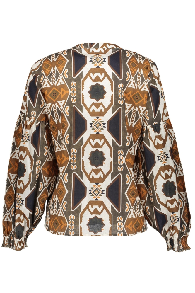 TOP MET ETNIC PRINT 33278 20 Sand/Rubber combi