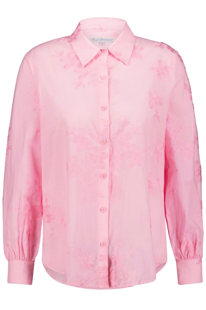 BOBIE BLOUSE SHINY FLOWER SRB4025 SOFT PINK