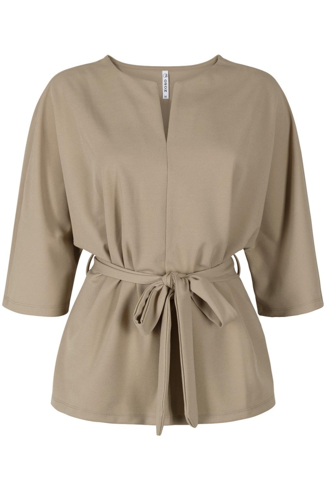 JOAN CREPE FABRIC TOP 231 0007 SAND