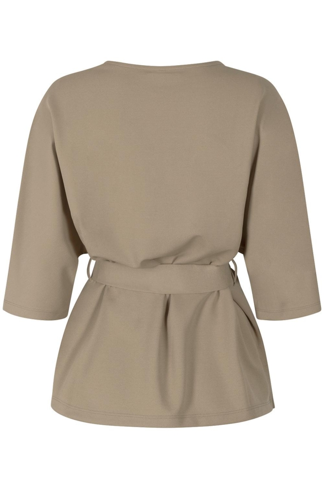 JOAN CREPE FABRIC TOP 231 0007 SAND