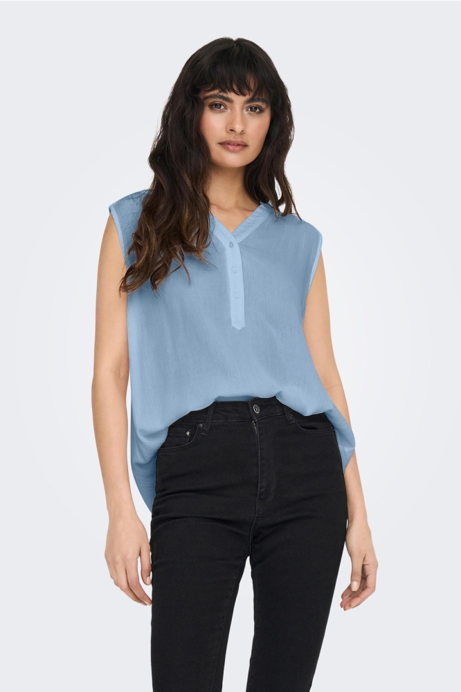 ONLJETTE LIFE S/L TOP WVN NOOS 15213420 CASHMERE BLUE