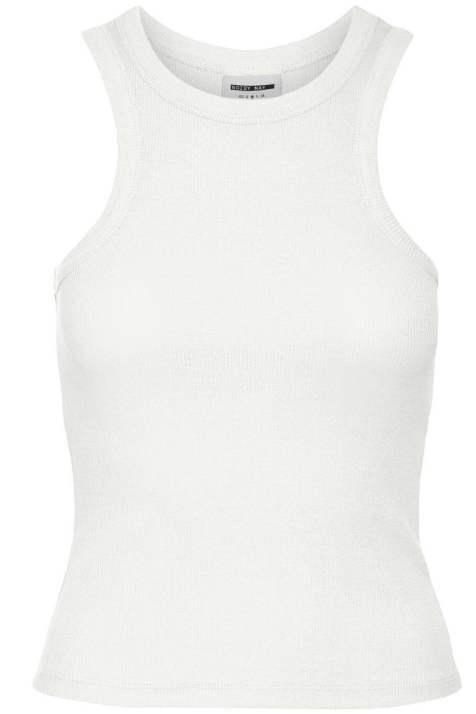 NMMAYA S/L HALTER NECK TOP NOOS 27020871 BRIGHT WHITE