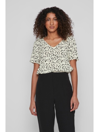 Vila T-shirt VIPAYA V-NECK S/S TOP/SU - NOOS 14079533 BIRCH