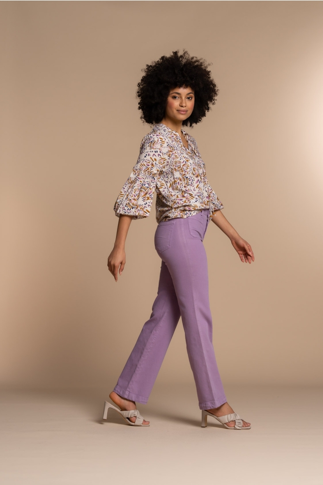 TOP NATURE PRINT 33251 20 Off-white/Cassis combi
