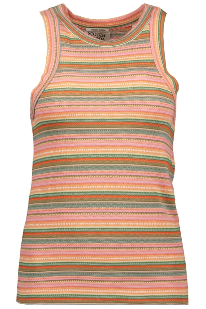 STRIPE TEXTURED RACER TANKTOP 171781 5798