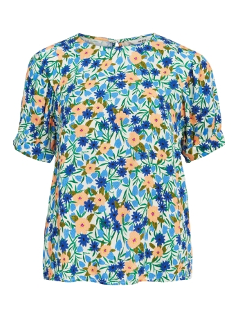 Object T-shirt OBJHIROMI S/S TOP 126 23041455 Cloud Dancer/Flowers
