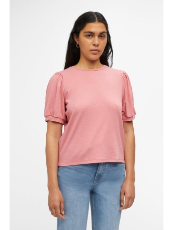 Object T-shirt OBJJAMIE S/S TOP NOOS 23034454 Brandied Apricot