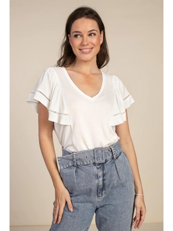 Aaiko T-shirt ELAINE MOD 120 114300 LES BLANCS