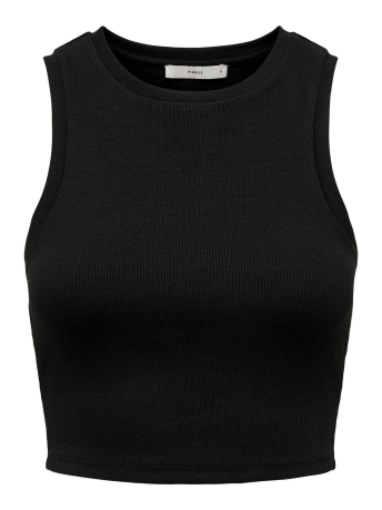 Only Top ONLVILMA S/L CROPPED TANK TOP JRS N 15282771 BLACK