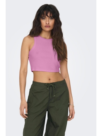 Only Top ONLVILMA S/L CROPPED TANK TOP JRS N 15282771 CYCLAMAN