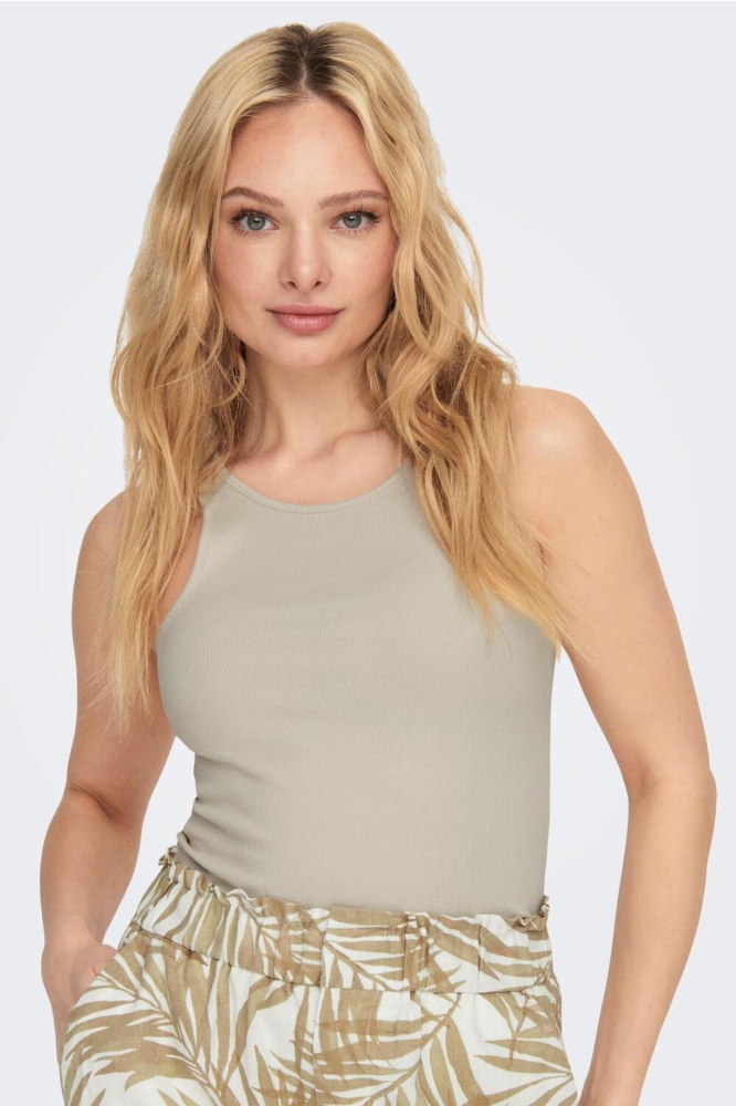 ONLKENYA RIB TANK TOP JRS NOOS 15234659 Pumice Stone