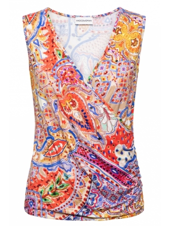 AndCo Woman Top LISELOTTE W COLOR PAISLEY TO210 90250 Z-Sand (Multi)