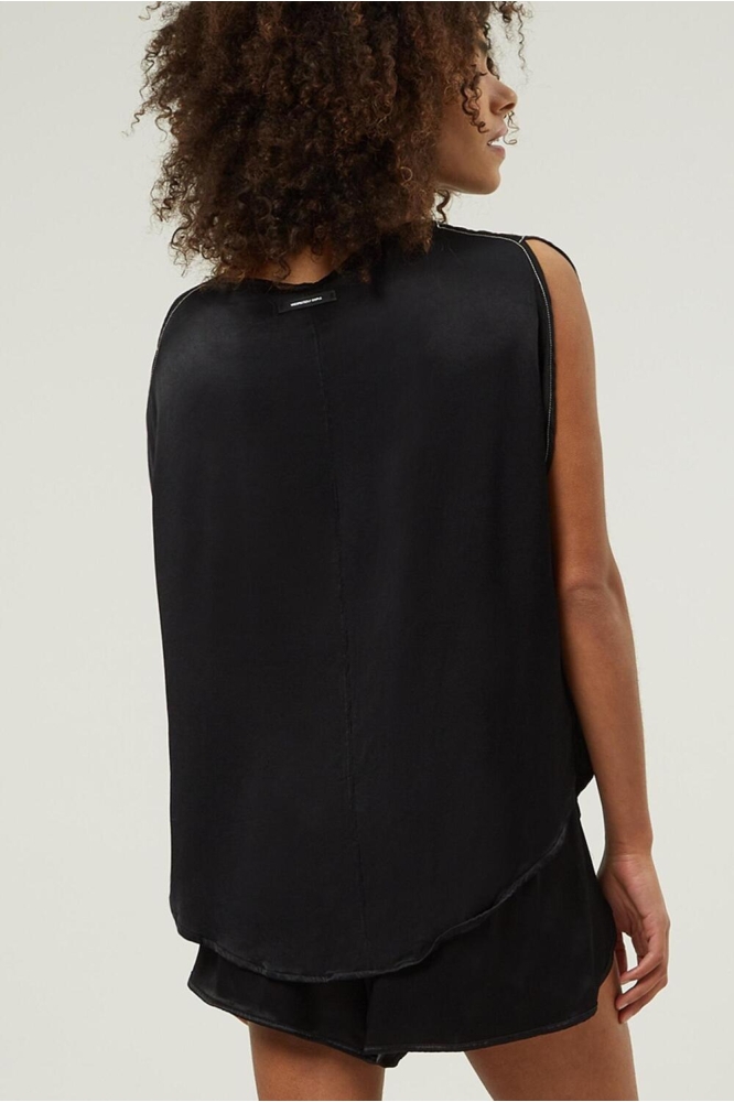 SATIN CIRCLE TOP 20 752 3202 1012 BLACK