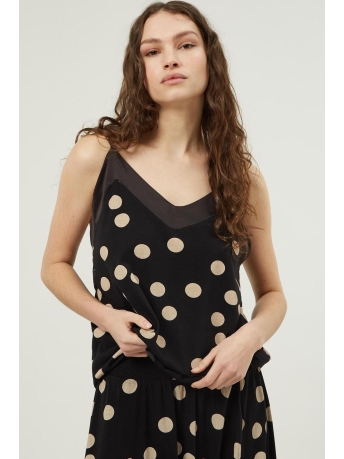 10 Days Top STRAPPY TOP DOT 20 452 3202 1012 BLACK