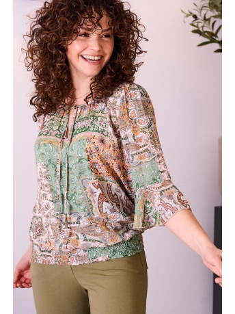 FOS Amsterdam Blouse  VICKEY PAISLEY PATCH 6531 335 SALIE