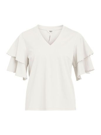 Object T-shirt OBJANNI-LI S/S TOP 126 23041625 Cloud Dancer