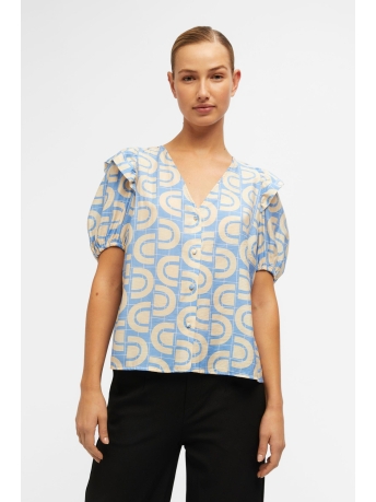 Object Blouse OBJADA 2/4 TOP 126 23041460 PROVENCE/CLOUD DANCE
