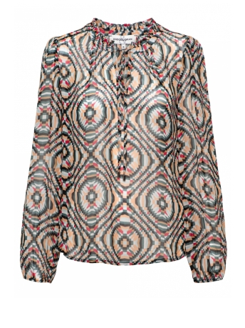 AndCo Woman Blouse ANDREA MOZAIC BL229 Silverpine