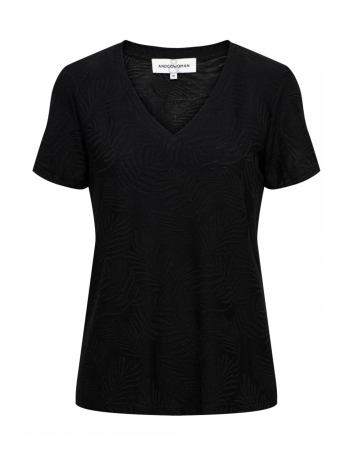 AndCo Woman T-shirt VENICE LEAVE TO189 Black