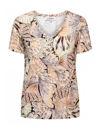 AndCo Woman T-shirt VENICE BUTTERFLY TO193 Biscuit