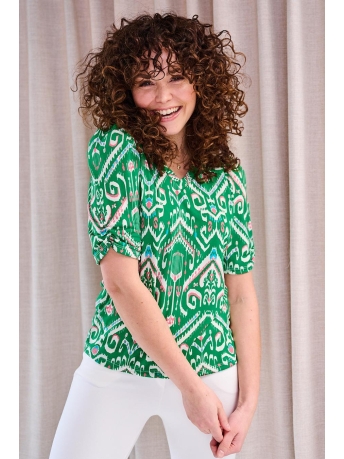 FOS Amsterdam Blouse VICTORIA HARP ET 6512 300 GROEN