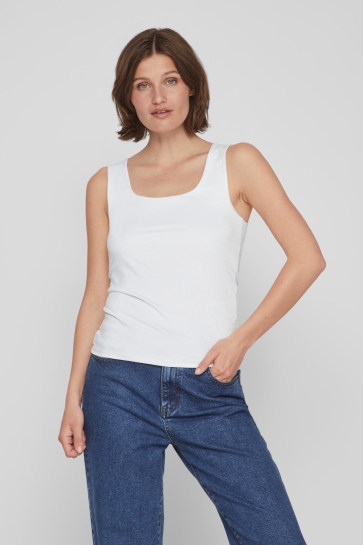 Vila Top VIKENZA O-NECK S/L TANK TOP - NOOS 14089092 Optical Snow