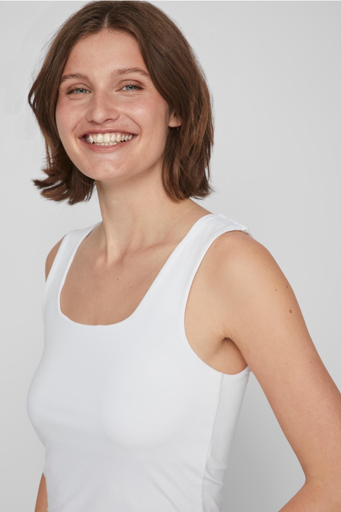 Vila witte dames top | Close up