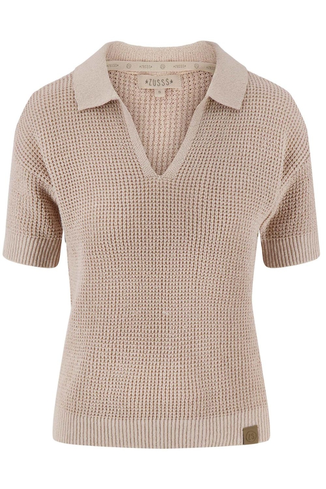 GEBREIDE POLOTOP 0305 009 1504 ZAND