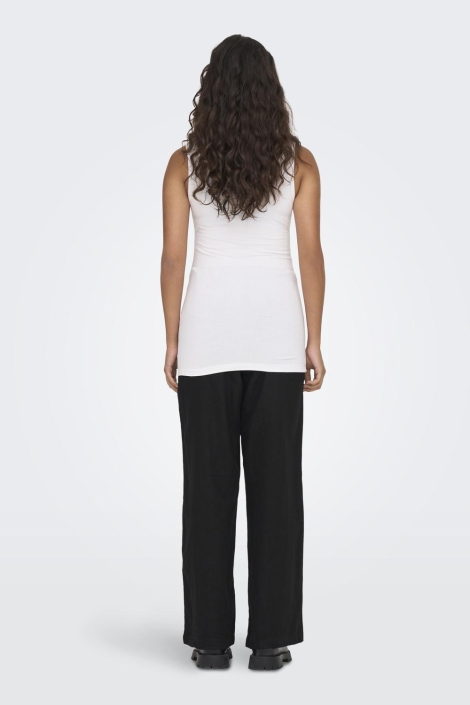 Jacqueline de Yong witte dames top | Model achteraanzicht