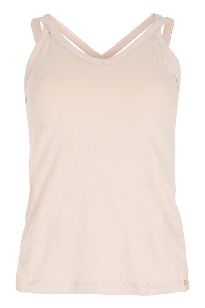 FRANCINE TOP SU23 60 020 LIGHT SAND
