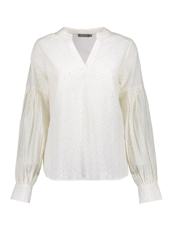 Geisha Blouse BRODERIE ANGLAISE TOP 33054 31 Off-White