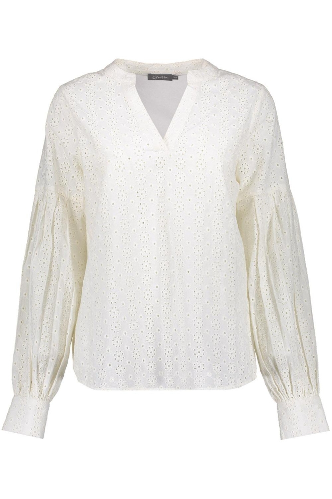 BRODERIE ANGLAISE TOP 33054 31 Off-White