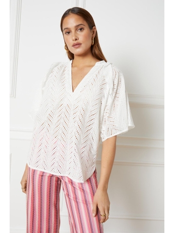 Refined Department Blouse MISSY SLEEVE TOP R2305940104 002 OFF WHITE