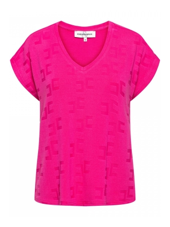 AndCo Woman T-shirt VIVE TO196 50200 K Fuchsia