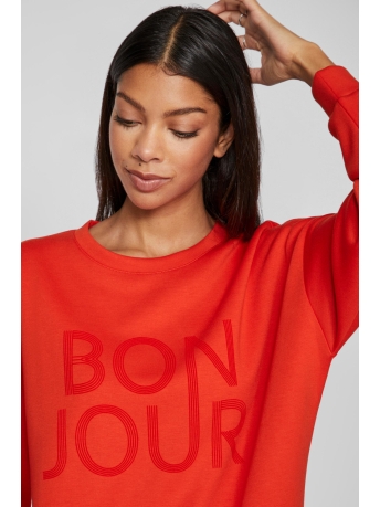 Vila Trui VIREFLECT BONJOUR L/S SWEAT TOP 14090089 POINCIANA/BONJOUR