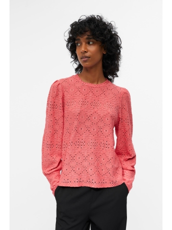Object Blouse OBJFEODORA L/S TOP NOOS 23041023 Tea Rose