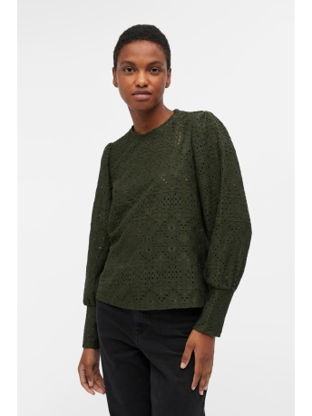 Object Blouse OBJFEODORA L/S TOP NOOS 23041023 Duffel Bag