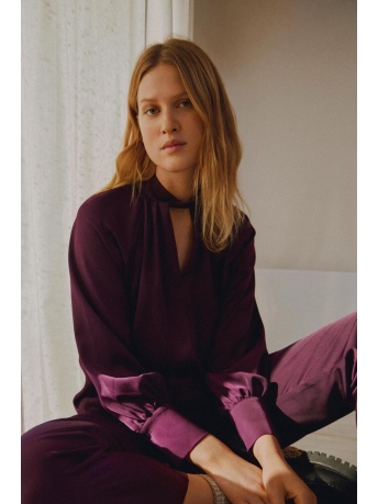 Vila Blouse VIELMA HALTERNECK L/S TOP 14090035 Winter Bloom